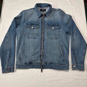 Men’s 7 For All Mankind Paint Splatter Denim Jacket